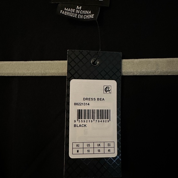 City Chic Bea Dress - Black - Sz 18 - Picture 10 of 11